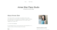 Desktop Screenshot of aimeepanmusic.com